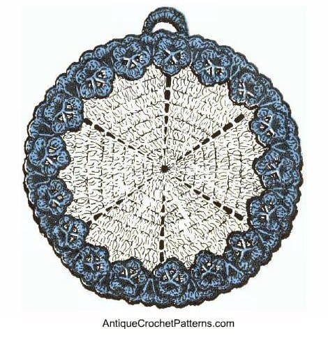 Flower Edged Potholder