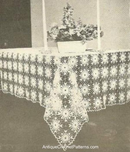 Crystal Tablecloth Free Crochet Pattern