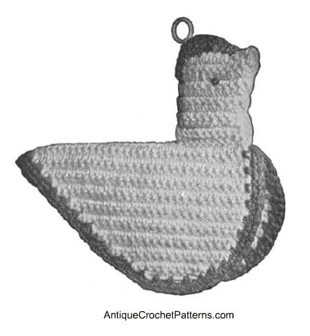 Little Hen Potholder - Free Crochet Pattern