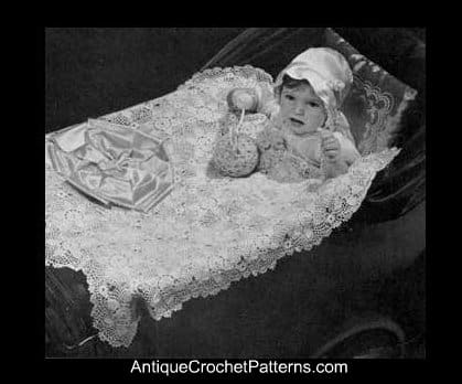 Crochet Baby Blanket Carriage Cover