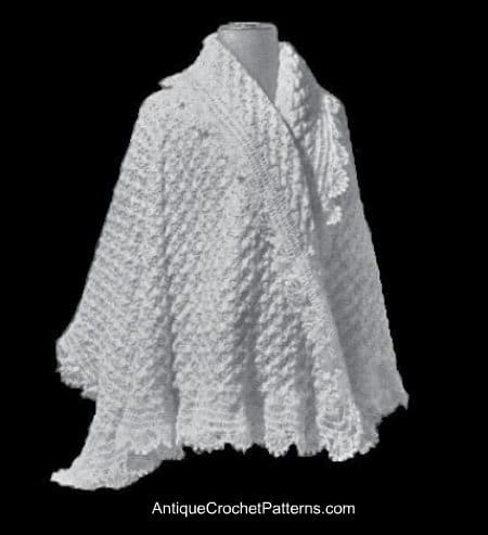 Vintage 1920s Crochet Shawl