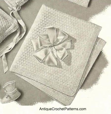 Vintage Crochet Baby Blanket
