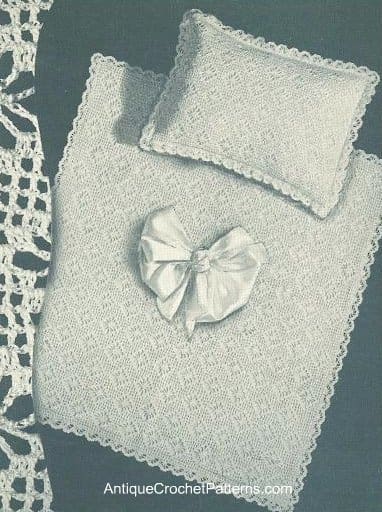 Crochet Baby Blanket Carriage Set