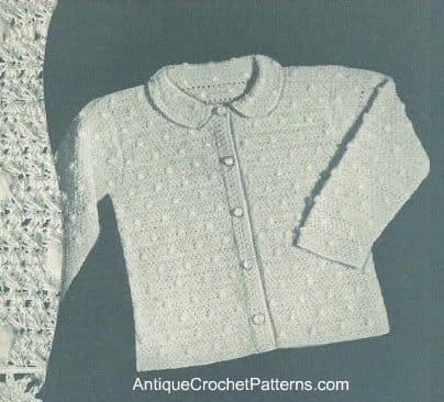 Crochet Peter Pan Cardigan Crochet Peter Pan Cardigan