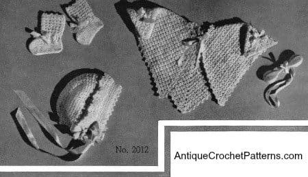 Crochet Baby Set Lacey Baby Set
