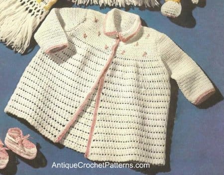 Baby Girl Sweater Free Crochet Pattern