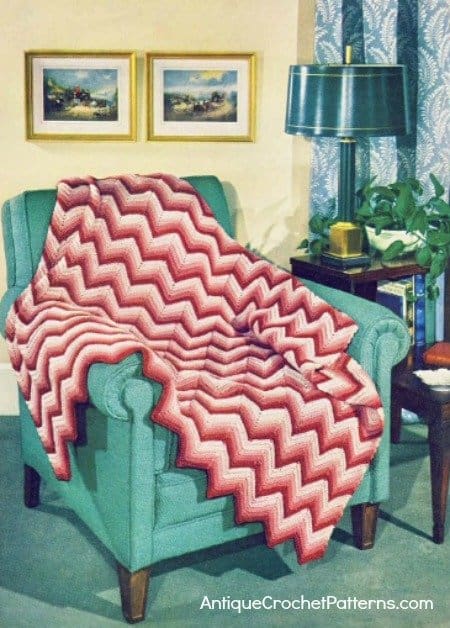 Crochet Afghan Chevron Afghan