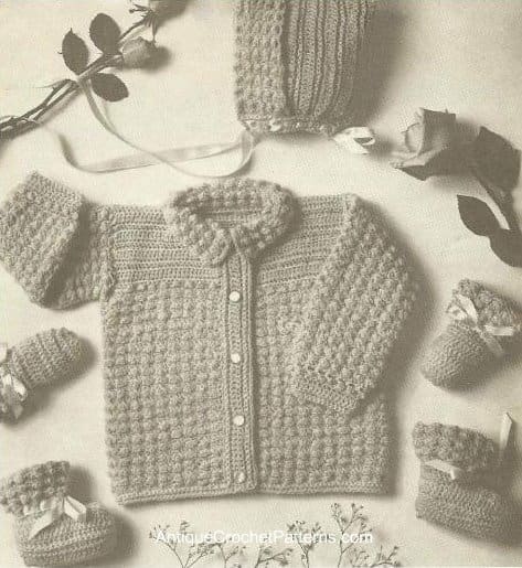 Crocheted Baby Set