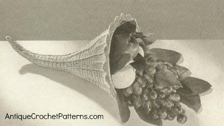 Crochet Home Decor Pattern Horn Of Plenty