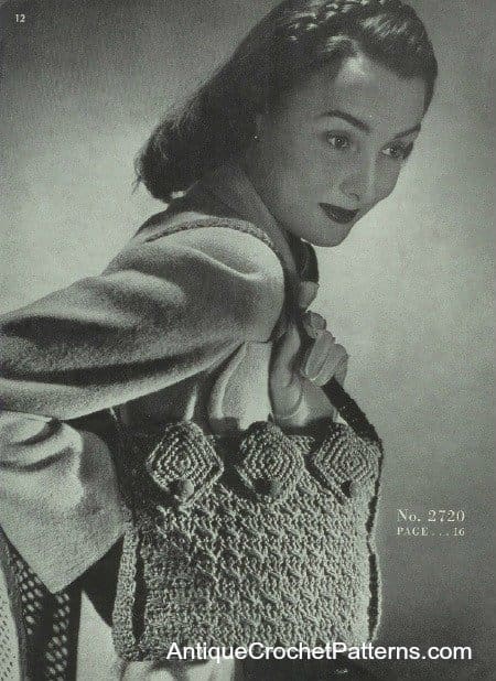 Crochet Bag Pattern Number 2720
