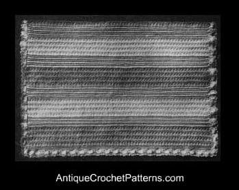 Crochet Afghan - Vintage Crocheted Afghan