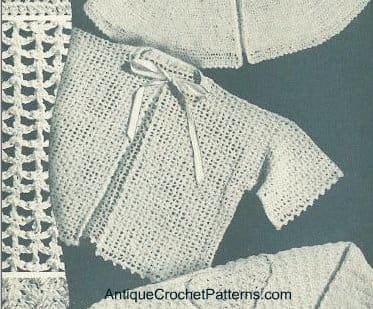 Crocheted Short Kimono
