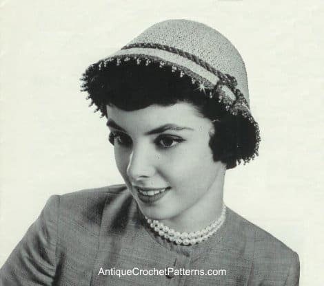 Vintage Sparkling Cloche Crochet Hat Pattern