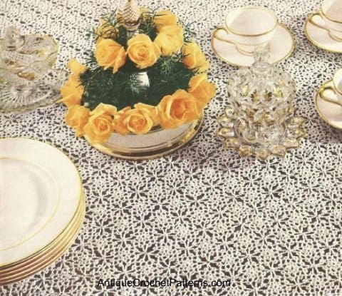 Spangled Tablecloth - Crochet Tablecloth Pattern