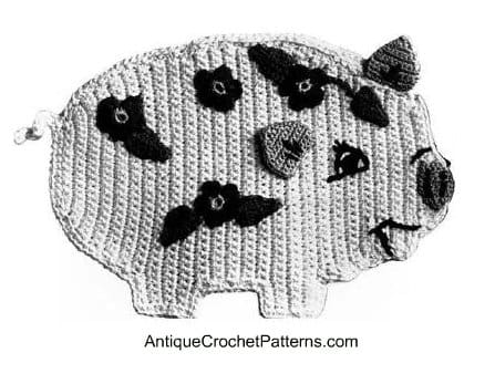 Pig Potholder Pattern