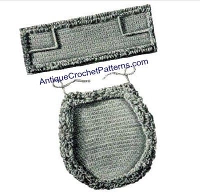Crochet Home Decor Pattern Toilet Seat Set