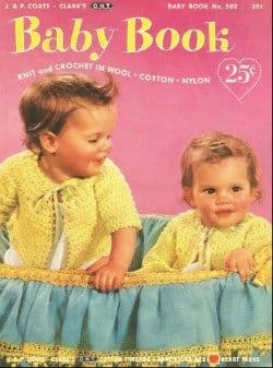 Baby Book 502 Vintage Crochet Pattern Book