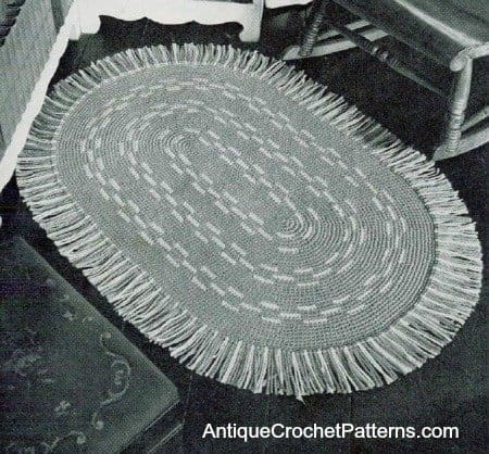 Oval Rug - Free Crochet Pattern Oval Rug - Free Crochet Pattern