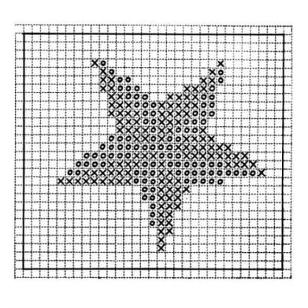 Baby Blanket Embroidery Pattern - Star