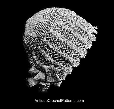 Vintage 1920s Baby Bonnet Free Crochet Baby Bonnet Pattern