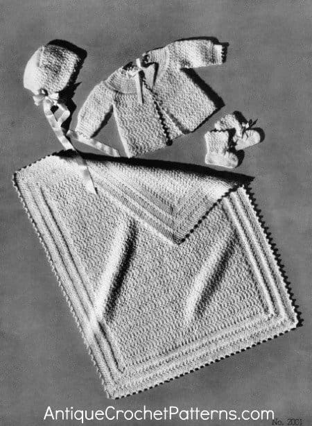 Crochet Baby Set - Infant Star Stitch Set