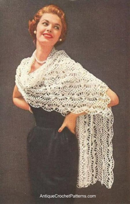 Crochet Stole Pattern Crochet Shawl Pattern
