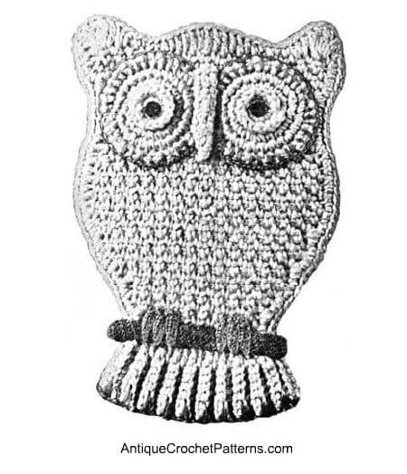 Owl Potholder Pattern