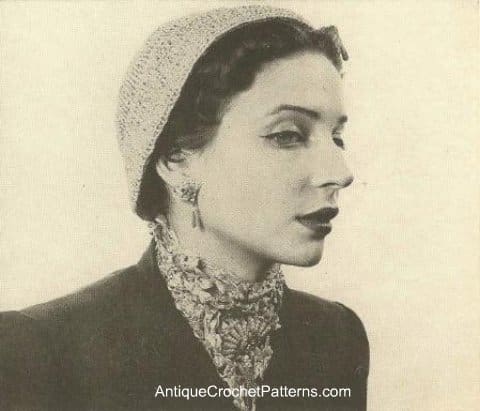 Crochet Hat And Ascot
