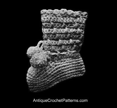 Free Crochet Baby Bootie Pattern Classic Baby Booties