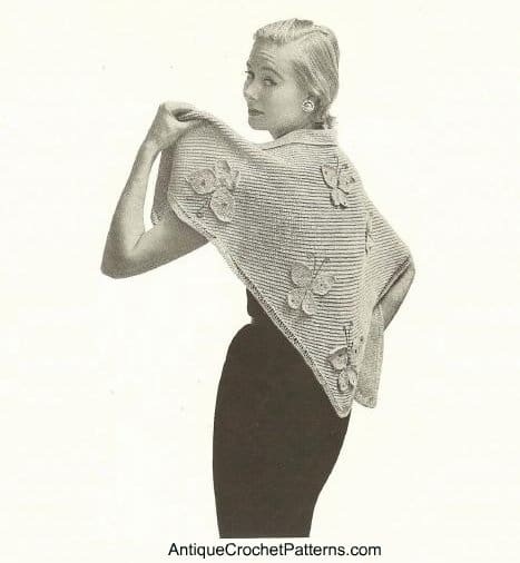 Crochet Shawl Butterfly Stole