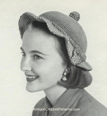 Vintage Ripple Brim Hat Vintage Ripple Brim Hat