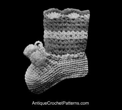 Vintage Crochet Baby Booties Free Crochet Baby Booties Pattern