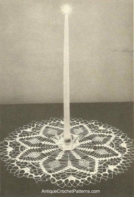 Vintage crochet Cobweb Doily pattern