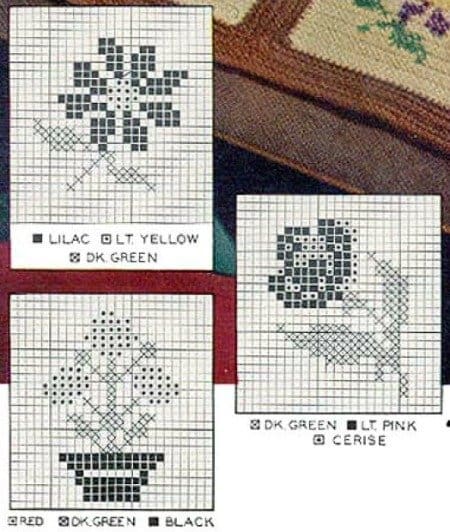 Embroidered Block Rug Embroidery Pattern Embroidered Block Rug Embroidery Pattern