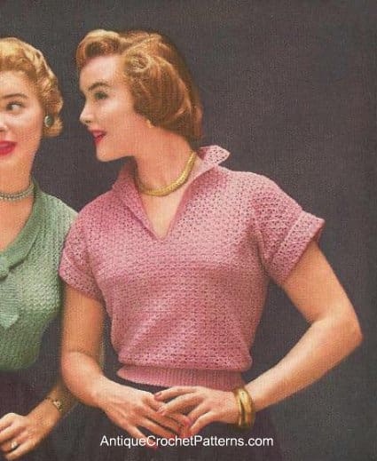 Crocheted Blouse Free Crochet Top Pattern