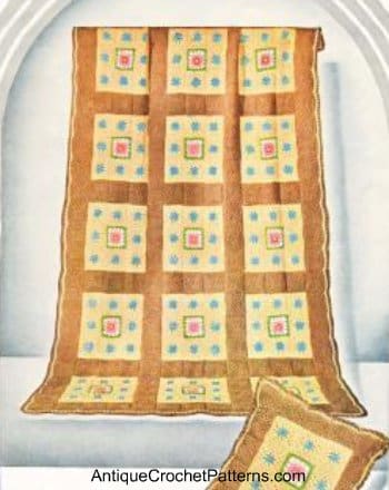 Crochet Afghan Rose Blanket