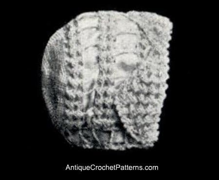Vintage 1920s Silk Baby Bonnet Free Crochet Baby Bonnet Pattern