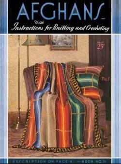 Afghans With Instructions For Knitting And Crocheting