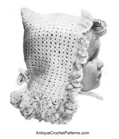 Crochet Baby Bonnet Pattern Easy Crochet Hood Pattern