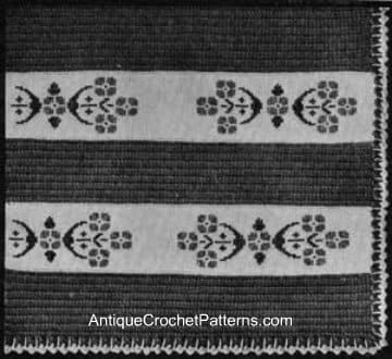 Crochet Afghan Pattern Embroidered Afghan